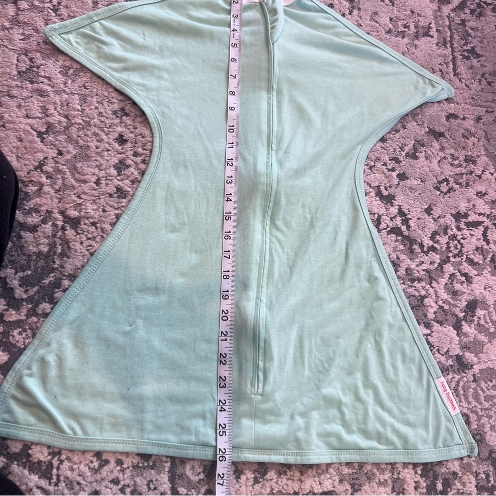 Sleeping Baby Zipadee Mint Green Transitional Sleep Sack Size Small 4-8months - Picture 7 of 8